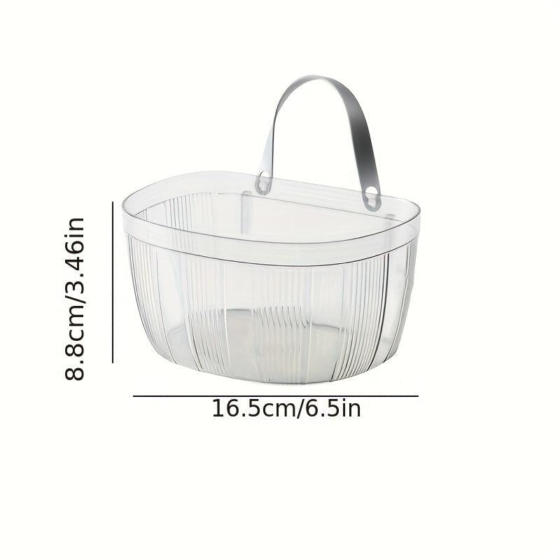 Clear Hanging Storage Basket for Kitchen Garlic and Ginger Storage