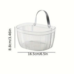 Clear Hanging Storage Basket for Kitchen Garlic and Ginger Storage