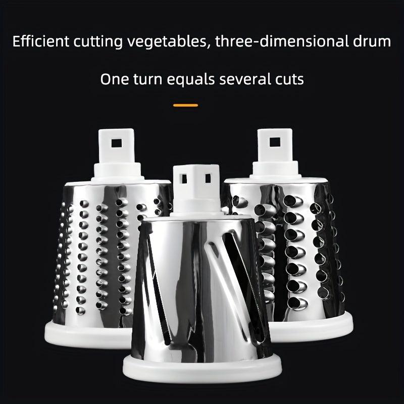 Vegetable/Fruit Slicer with Handle for Grating, Cutting, and Chopping