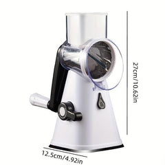 Vegetable/Fruit Slicer with Handle for Grating, Cutting, and Chopping