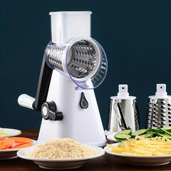 Vegetable/Fruit Slicer with Handle for Grating, Cutting, and Chopping