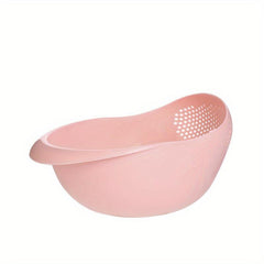Colorful Thickened Kitchen Rice Washing Device - Plastic Draining Basket