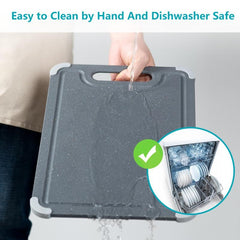 3 Pack Antibacterial Non Slip Cutting Board Set