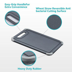 3 Pack Antibacterial Non Slip Cutting Board Set