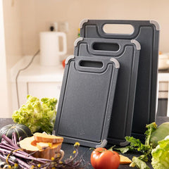 3 Pack Antibacterial Non Slip Cutting Board Set