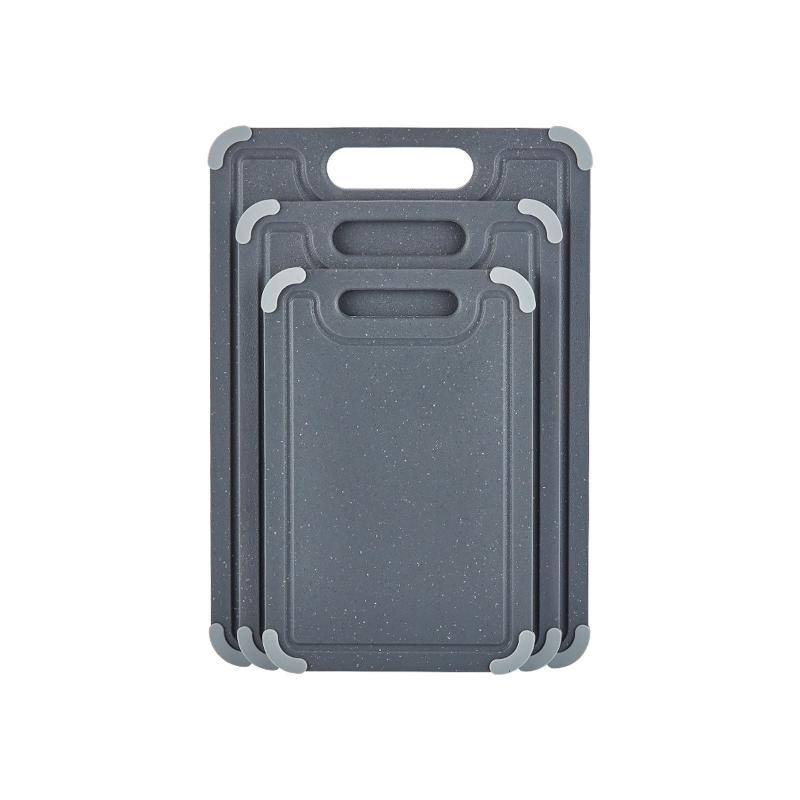 3 Pack Antibacterial Non Slip Cutting Board Set