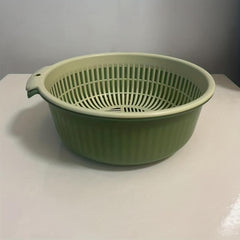Double Layer Drain Basket Vegetable Washing Basket Colander Basket