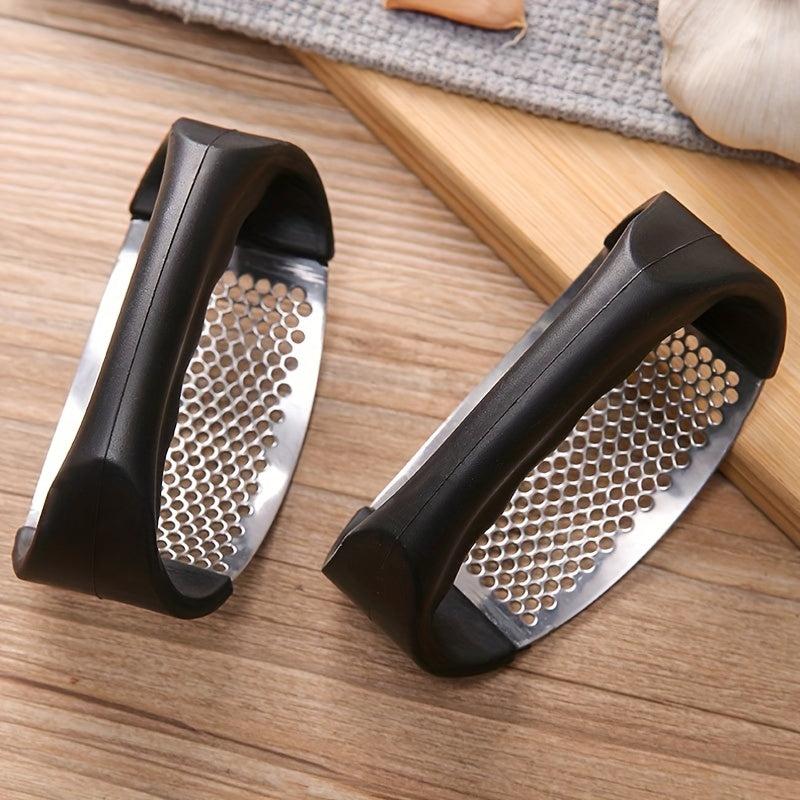 Stainless Steel Garlic Press Rocker Metal Garlic Mincer