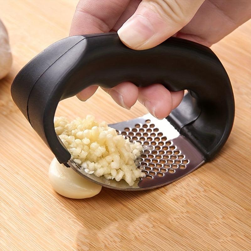 Stainless Steel Garlic Press Rocker Metal Garlic Mincer