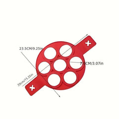 7-Cavity Frying Egg Mold Non Stick Silicone Pancake Shaper Kitchen Accessory