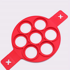 7-Cavity Frying Egg Mold Non Stick Silicone Pancake Shaper Kitchen Accessory