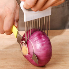Stainless Steel Onion Slicer Holder Cutter