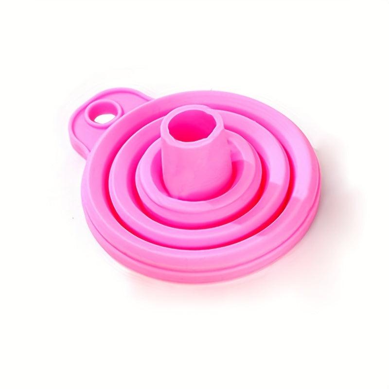 1pc Mini Funnel Collapsible Silicone Foldable For Water Liquid Kitchen Gadgets