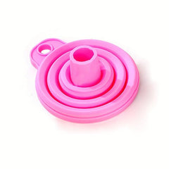 1pc Mini Funnel Collapsible Silicone Foldable For Water Liquid Kitchen Gadgets