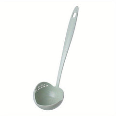 Skimmer Spoon With Filter Strainer 2 in 1 Long Handled Spoon