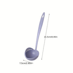 Skimmer Spoon With Filter Strainer 2 in 1 Long Handled Spoon