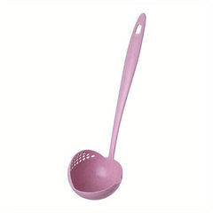 Skimmer Spoon With Filter Strainer 2 in 1 Long Handled Spoon