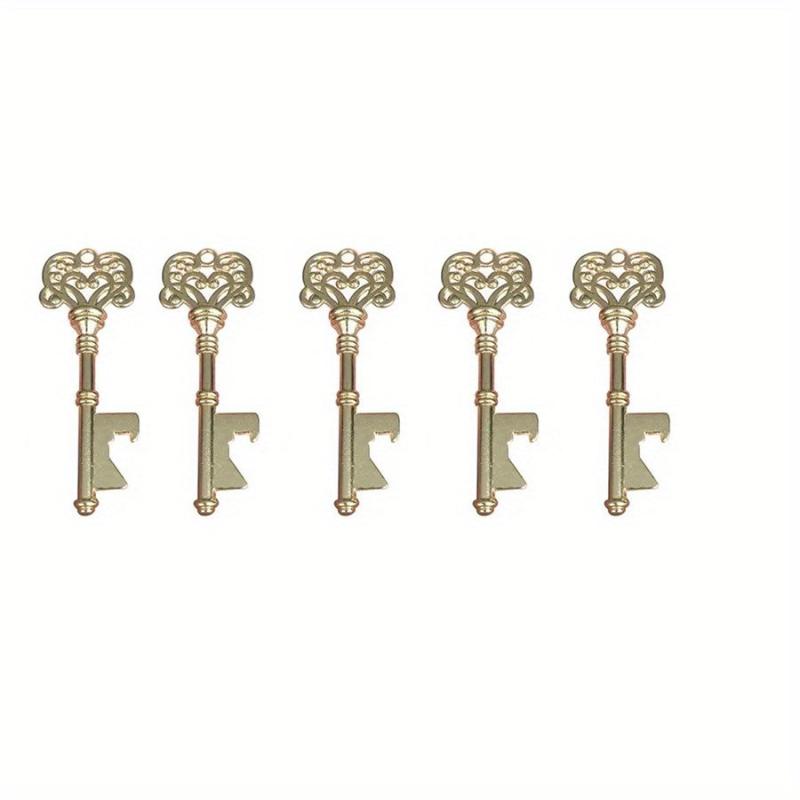 5pcs Vintage Skeleton Key Bottle Opener Gift for Parties & Beer