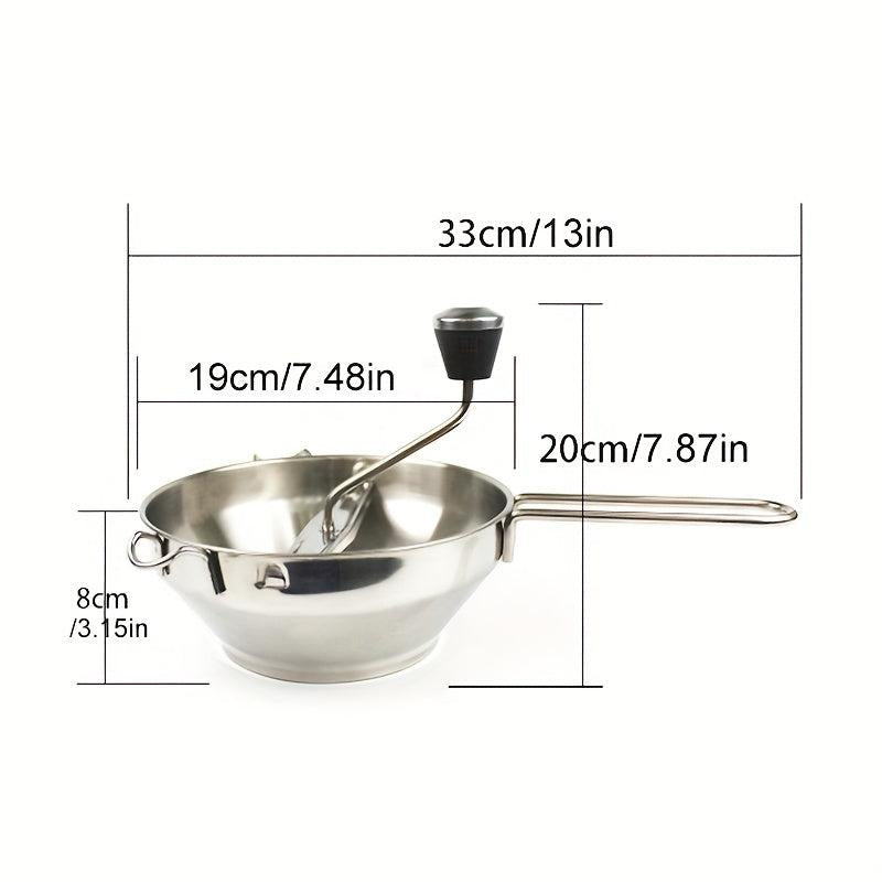 Stainless Steel Food Mill Potato Masher for Vegetables Fruits