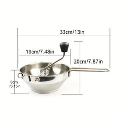 Stainless Steel Food Mill Potato Masher for Vegetables Fruits