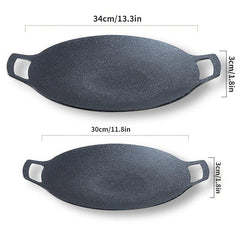 Household Maifan Stone Coating Non-Stick BBQ Plate
