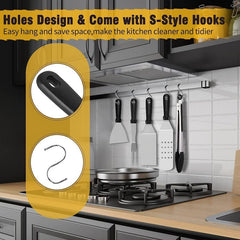 Stainless Steel Griddle Accessories Kit for Camping & BBQ