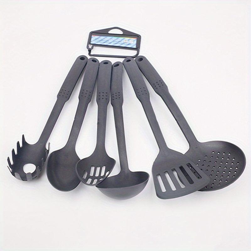 6pcs Nylon Cooking Utensil Set Safe Non Stick Kitchen Turner Spatula Spoon