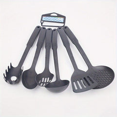 6pcs Nylon Cooking Utensil Set Safe Non Stick Kitchen Turner Spatula Spoon