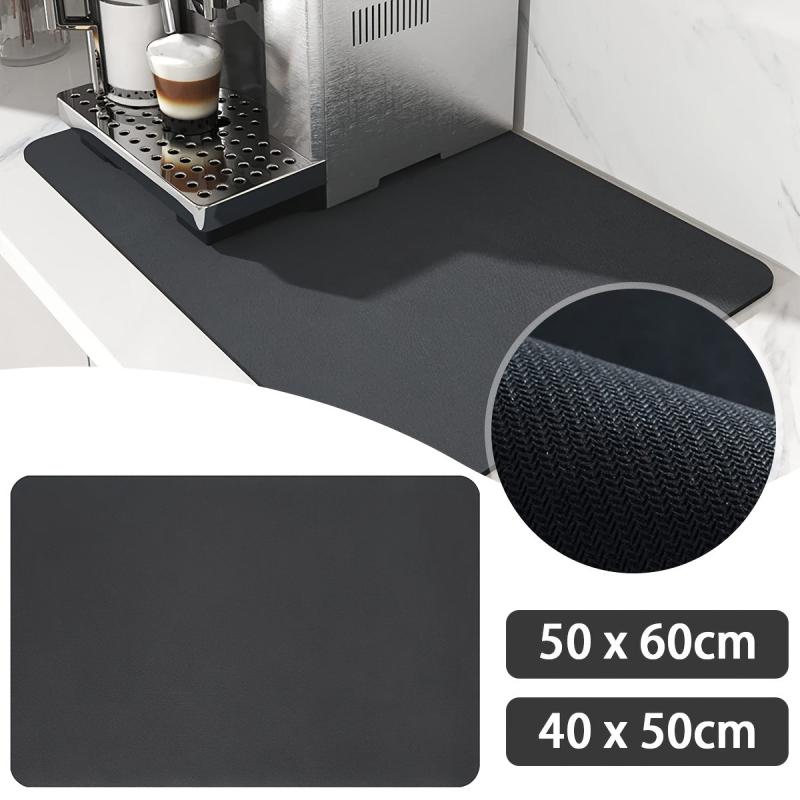 Absorbent Coffee Maker Mat for Countertops Stain Resistant Spill Proof