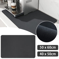 Absorbent Coffee Maker Mat for Countertops Stain Resistant Spill Proof