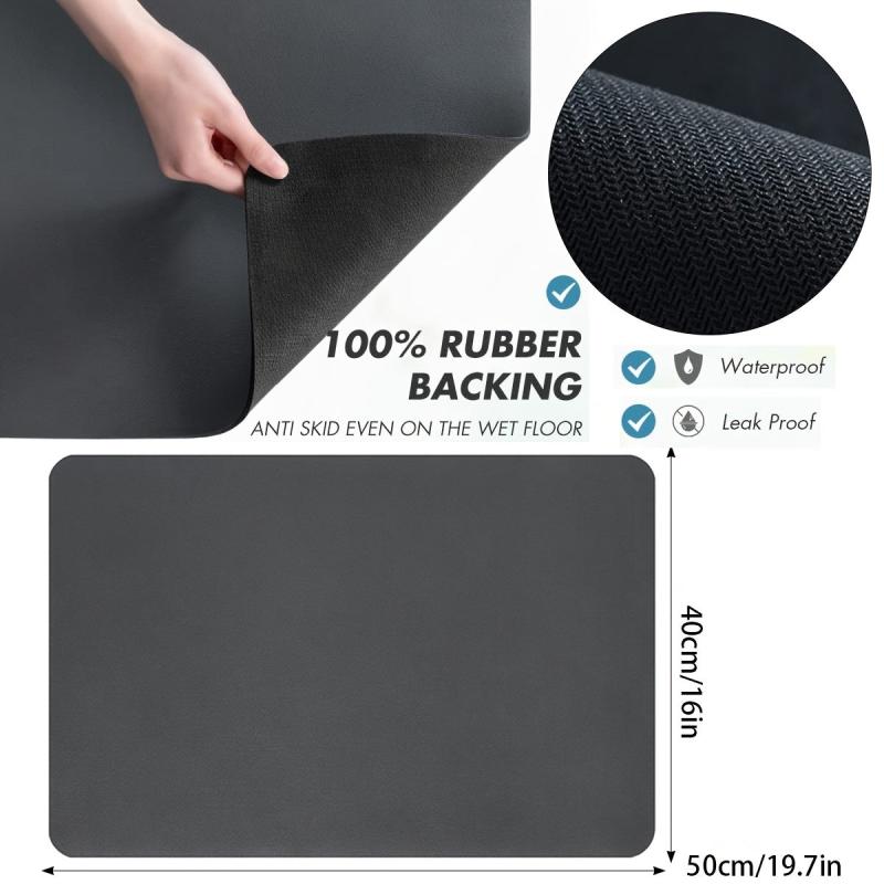 Absorbent Coffee Maker Mat for Countertops Stain Resistant Spill Proof