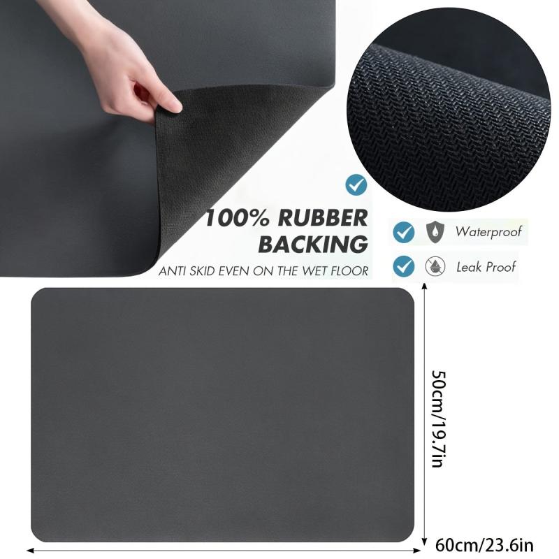 Absorbent Coffee Maker Mat for Countertops Stain Resistant Spill Proof