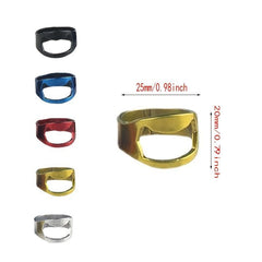 Stainless Steel Finger Ring Beer Bottle Opener Mini 22MM Portable Cap Remover