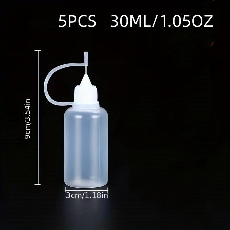 5pcs Portable Condiment Squeeze Bottles for Outdoor Camping BBQ Home Kitchen