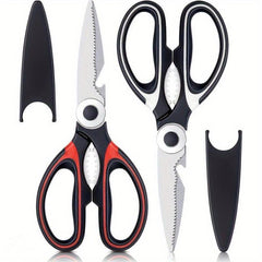 2 Pack Heavy Duty Kitchen Scissors Stainless Steel Utility Scissors