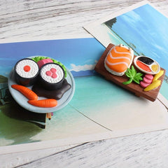 4pcs 3D Sushi Fridge Magnets Kitchen Decor & Birthday Gift