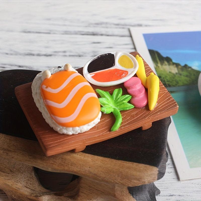 4pcs 3D Sushi Fridge Magnets Kitchen Decor & Birthday Gift