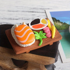 4pcs 3D Sushi Fridge Magnets Kitchen Decor & Birthday Gift