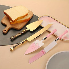 Stainless Steel Cake Set - Shovel, Cutter, Spatula