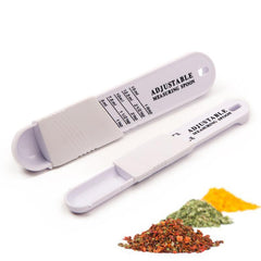 Set of 2 Adjustable Measuring Spoon Seasoning Mixing Spoon
