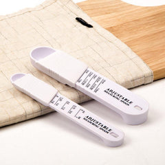 Set of 2 Adjustable Measuring Spoon Seasoning Mixing Spoon