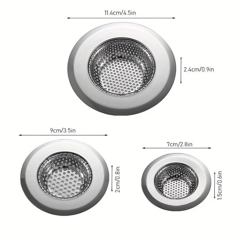 3pcs Stainless Steel Sink Strainer Basket Set