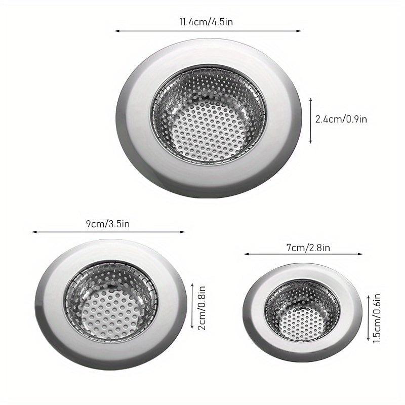 3pcs Stainless Steel Sink Strainer Basket Set