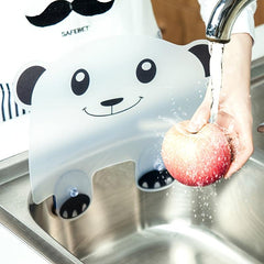 Kitchen Water Splash Sink Plastic Splash Guard Sucker Retaining Kitchen Tool