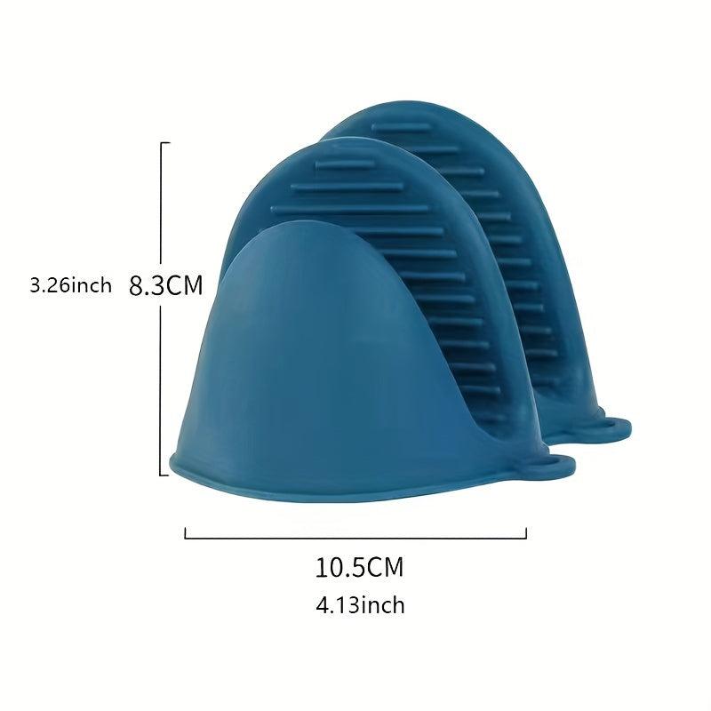 3pcs Silicone Oven Mitt Waterproof Heat Resistant Kitchen Oven Gloves