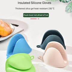 3pcs Silicone Oven Mitt Waterproof Heat Resistant Kitchen Oven Gloves