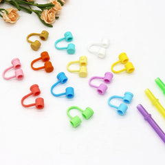 2pcs Silicone Straw Cover Reusable Straw Cap Kitchen Accessories