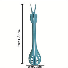 2-in-1 Functional Egg Whisk & Food Tong Noodle Server