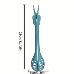 2-in-1 Functional Egg Whisk & Food Tong Noodle Server