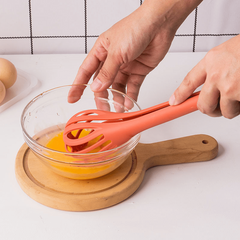 2-in-1 Functional Egg Whisk & Food Tong Noodle Server